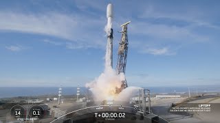 Blastoff SpaceX launches 22 Starlink satellites from California nails landing [upl. by Selrahc]