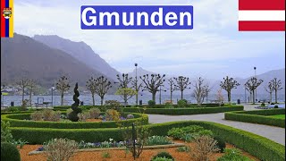 Austria Gmunden walking in city old town and near lake Traunsee 2024 4K [upl. by Helge]