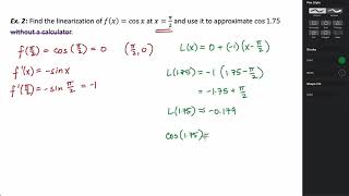 Differentials and Linearization [upl. by Ahseinad]