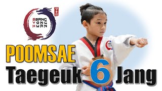 Taekwondo Poomsae 6  Taegeuk 6 Jang  Step by Step [upl. by Chambers]