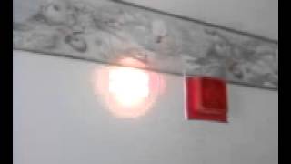 Simplex fire alarm system horn and incandescent lamp [upl. by Babs]