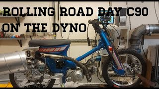 Dyno day the c90 is on the rolling road the plan for 2022 Plop Enduro [upl. by Maddie]