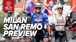 Who Will Win MilanSan Remo 2024  The Big GCN Racing Preview Show [upl. by Toile]