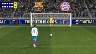 FC Barcelona vs FC Bayern Munich UEFA penalty shootout 🔥 efootball 25 [upl. by Milano597]