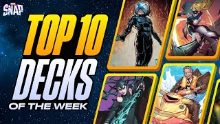 TOP 10 BEST DECKS IN MARVEL SNAP  Weekly Marvel Snap Meta Report 82 [upl. by Nyrraf]