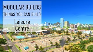 Leisure Centre  Cities Skylines Modular Builds  No Mods Mini Build Guides [upl. by Atkinson]