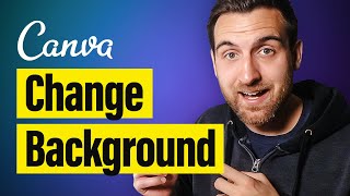 How to Change Background Image amp Colors in Canva [upl. by Arodnap]