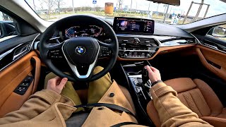 2022 BMW 530i  20l 252Hp  POV Test Drive  Fuel consumption [upl. by Bouchard]