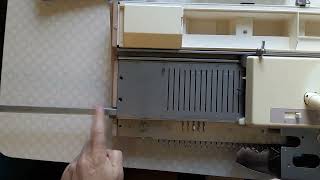 Inserting new needles into Brother KH260 knitting machine [upl. by Balac]