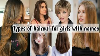 Types of haircut for girls with names • Latest haircut ideas • Haircut for women 2021 • Haircut name [upl. by Leesa]