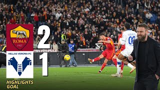 ROMA  VERONA 21 HIGHLIGHTS ITA  PRIMA VITTORIA DI DANIELE DE ROSSI  Serie A 20232024 [upl. by Drusilla]