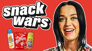 Katy Perry Rates British And American Food  Snack Wars [upl. by Donna]