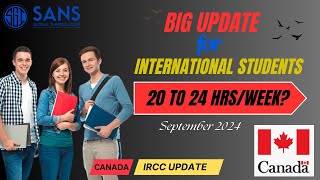 Full Time Students New 24Hours Per Week Limit Expected  International Students Canada Work Hours [upl. by Horatius]