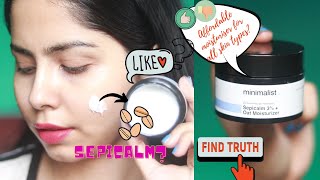 Affordable Moisturizer for All Skin Types Minimalist Sepicalm 3 Oat Moisturizer Review [upl. by Heymann904]