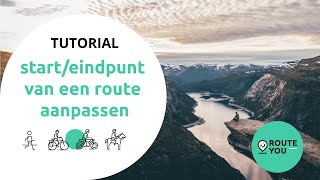 Startpunt en eindpunt van een route aanpassen [upl. by Ailat81]