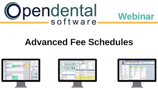 Open Dental Webinar Advanced Fee Schedules [upl. by Macnair]