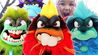 Vlad play with funny Toys Grumblies  Stories for kids from Vlad TV Show [upl. by Mori350]