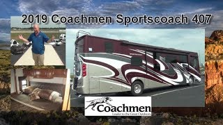 NEW 2019 Coachmen Sportscoach 407  Mount Comfort RV [upl. by Imeaj]