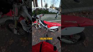 He Built A DIY Electric CRF450 😱 electric bike [upl. by Hsenid]