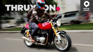 TRIUMPH THRUXTON 1200R REVIEW [upl. by Capps]