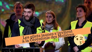 Les gilets jaunes s’invitent à la Cérémonie des Molières [upl. by Sunny]