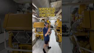 MASSIVE ENGINE ROOM OF MEGA YACHT subscribe shorts yacht youtubeshorts ​⁠caterpillarinc [upl. by Furnary]