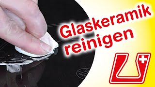 Glaskeramik reinigen So wird jedes Kochfeld pflegeleicht und wie Neu [upl. by Bennett836]