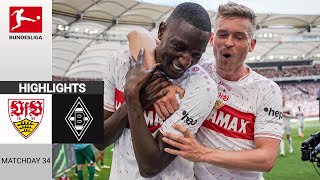 VfB Stuttgart  Borussia MGladbach 40  Zusammenfassung  Bundesliga 202324 [upl. by Yssor]