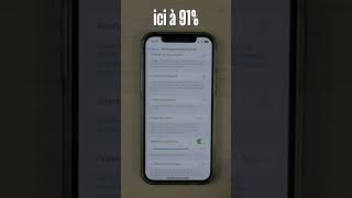 Optimiser la batterie sur iPhone en réduisant le point blanc  Shorts iPhone iOS16 WondershareFR [upl. by Asen917]