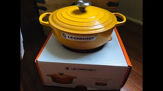 UNBOXING  REVIEW  LE CREUSET 35 SAUTEUSE  May 2021 [upl. by Brigg]