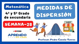 MEDIDAS DE DISPERSIÓN  APRENDO EN CASA PARA 4to Y 5to DE SECUNDARIA [upl. by Filmer]