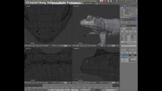 Blender基礎教程  青蛙建製實況  粗模篇 工作記錄 [upl. by Tait]