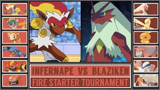 INFERNAPE vs BLAZIKEN  Fire Starter Pokémon Tournament Battle 3 [upl. by Atiral]