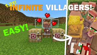 MINECRAFT EASY VILLAGER BREEDER 121  Best Tutorial [upl. by Eniamrehc]