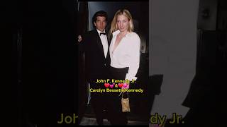 John F Kennedy Jr and Carolyn Bessette Kennedy celebritiescouples celebrity shotrs [upl. by Aikemot213]