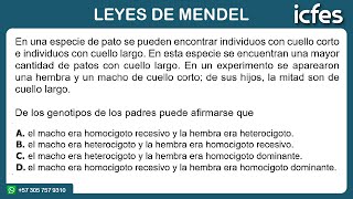 📚 ICFES 2024  LEYES DE MENDEL [upl. by Pinkerton342]