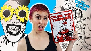 Terrifier 2 Actor Draws Art the Clown horror coloring book amp chatting stream [upl. by Uke]