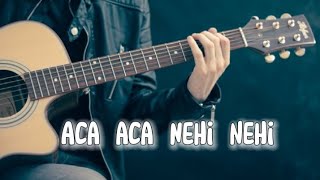 Aca aca Nehi nehi  cover kustik video Lirik [upl. by Durr984]