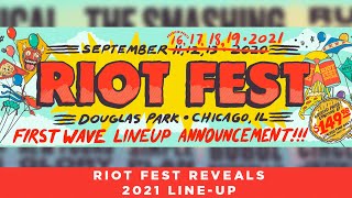 Riot Fest Reveals 2021 LineUp Details  News [upl. by Aldwon907]