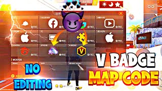 v badge craftland map code free fire😲free fire new map codemap code free fire [upl. by Suzann]