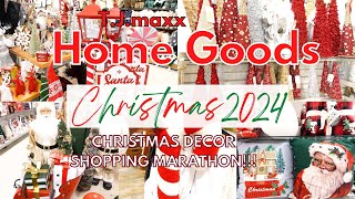 CHRISTMAS 2024 AT TJMAXX\HOMEGOODS  TJMAXX 2024 CHRISTMAS DECOR SHOPPING  Christmas Decor 2024 [upl. by Airemahs]