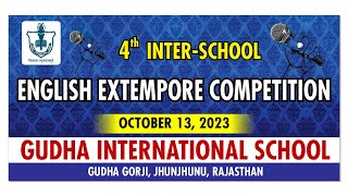 English Extempore Speech Competition 2023 Part  1 [upl. by Raval573]