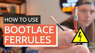 How To Use Bootlace Ferrules With Crimper  Tiny Build Electrics [upl. by Notrom339]