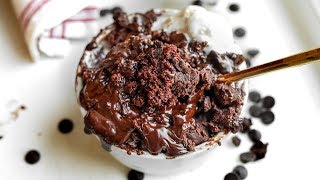 KETO CHOCOLATE LAVA MUG CAKE  Best Low Carb Chocolate Mug Cake Recipe [upl. by Dorsey]