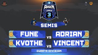 FUNE vs ADRIAN y KVOTHE vs VINCENT 4ta  SEMIFINAL  ARGENLEAGUE 3  AOE 2 DE [upl. by Lindie]