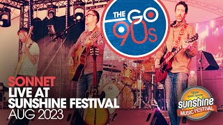 The Verve  Sonnet Cover LIVE at Sunshine Festival 2023 by The Go 90s [upl. by Aifoz]