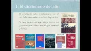 Consejos para el uso del diccionario de latín [upl. by Catherin]