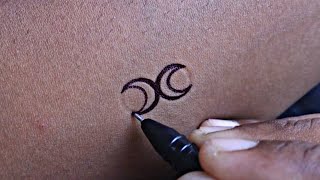 how to make temporary tattoo at home using ball pen [upl. by Nauht]