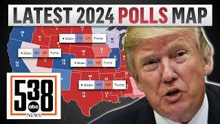 2024 Race is a TOSSUP Per Latest FiveThirtyEight Polling Averages [upl. by Heiney984]