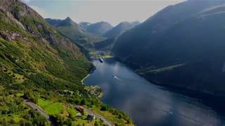 Drone Over Norway  Fjords  Trondheim [upl. by Virgilia]